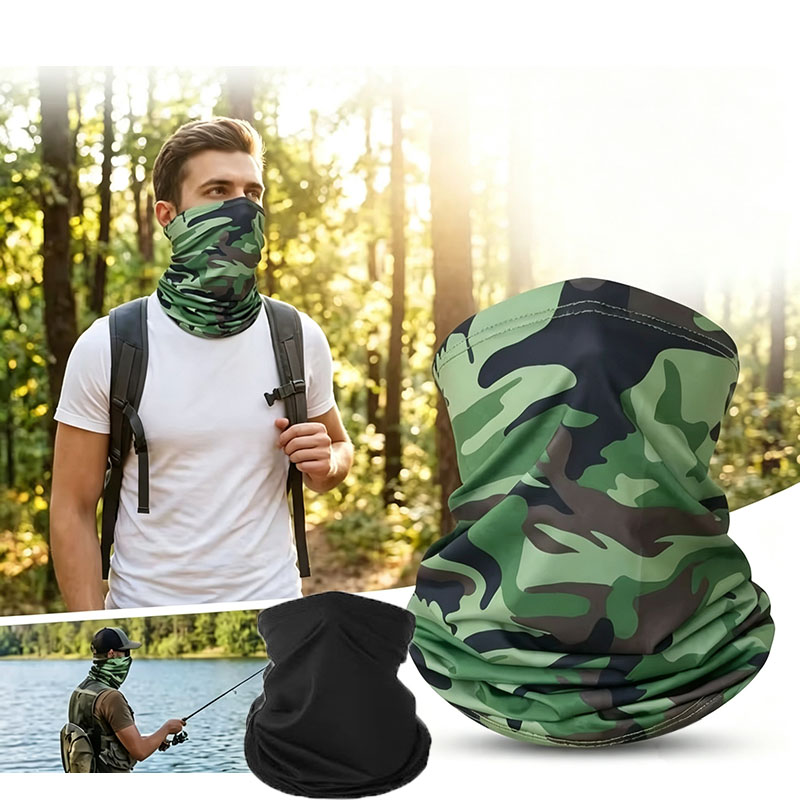 Neck Gaiter Face Cover - Lenço Mágico de Seda Gelada para
