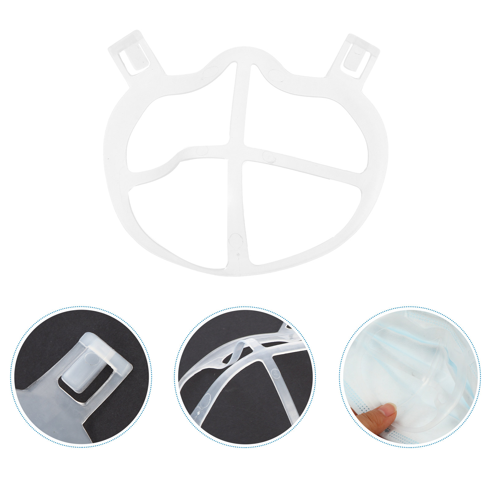 Silicone Mask Bracket - 10 Peças de Suporte Interno para