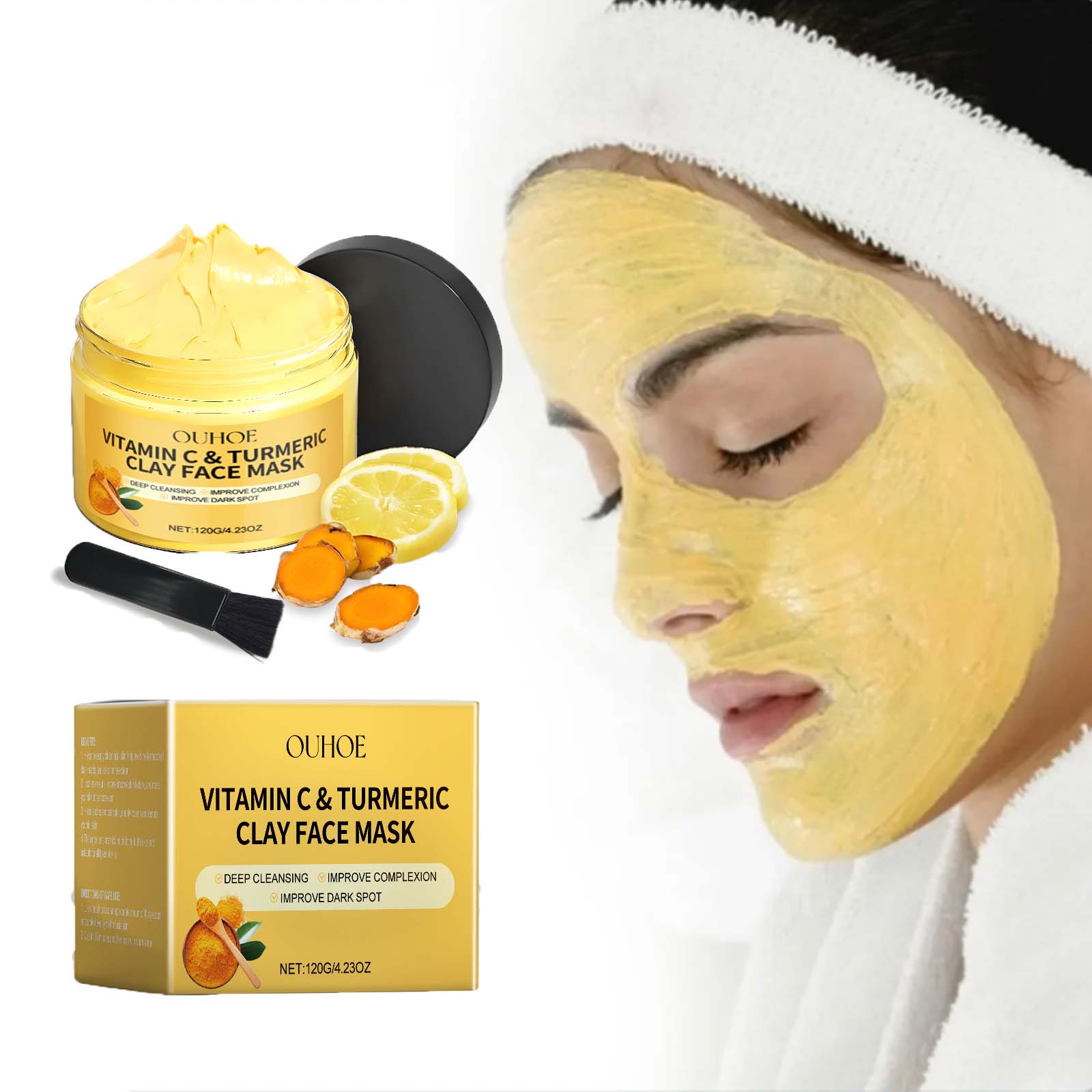 Máscara de lama de cúrcuma de  - Dust Mask Construction avaliação e preço