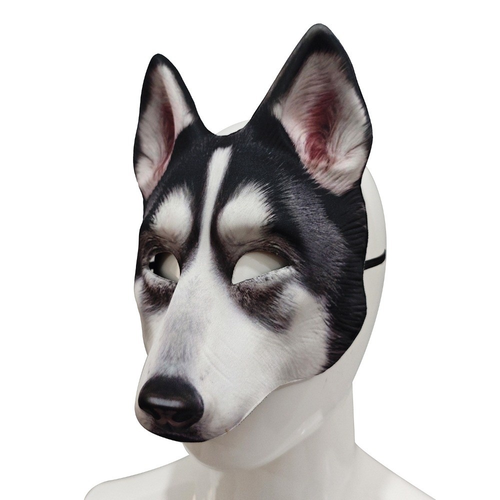 Máscara Engraçada de Lobo para - Respirator Half Face avaliação e preço